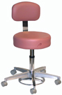 Pedigo Pneumatic Stool with backrest